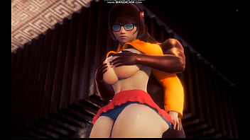 Velma gets coached by boy friend at pornshoot