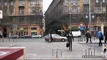 Euro Sexy Girl Fucked In Public After Geting Picked Up 11