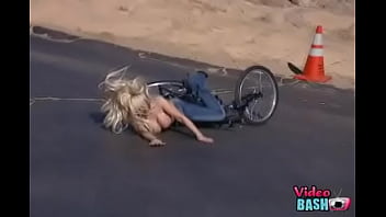 Hot Girl Bails Hard Off Bike Savannah Gold