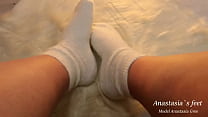 woolen socks on wide feet - preview